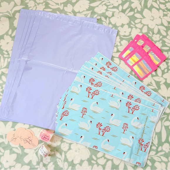 Other - 75 Piece Elegant Swan Shipping Supply Bundle 🦢💕